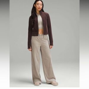 Lululemon Scuba Mid-Rise Wide-Leg Pant *Velvet Cord in Riverstone - 6